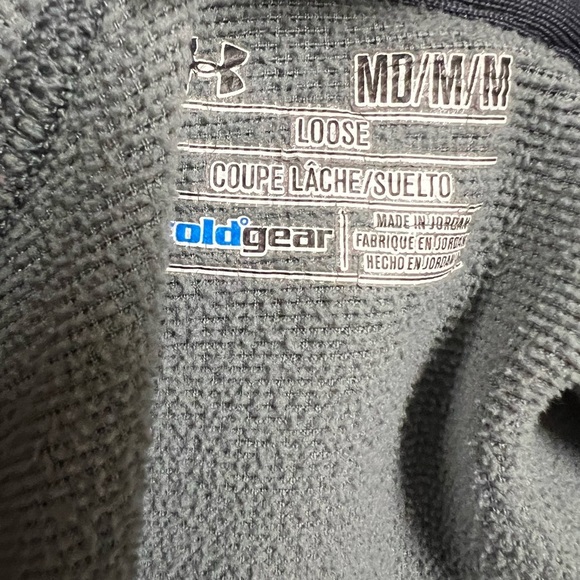 Under Armour Mens Gray Golf Quarter Zip Storm Cold Gear Pullover Sweater Size M - Picture 8 of 10